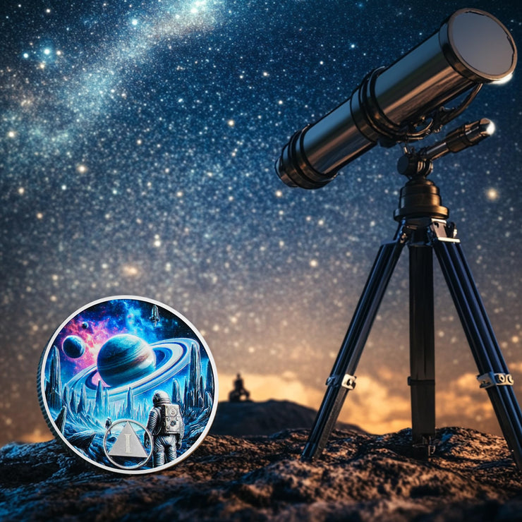 Personalized Cosmic Trek Awakening The Inner Self Recovery Sobriety Coin