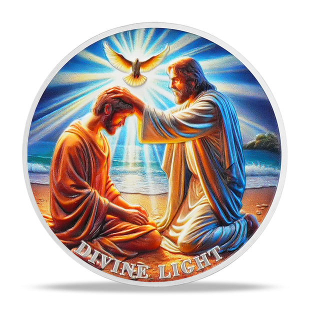 Divine Light of Jesus Christian Challenge Coin