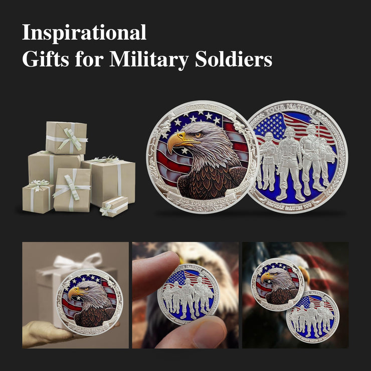 Thank You for Your Service Challenge Coins for Veterans