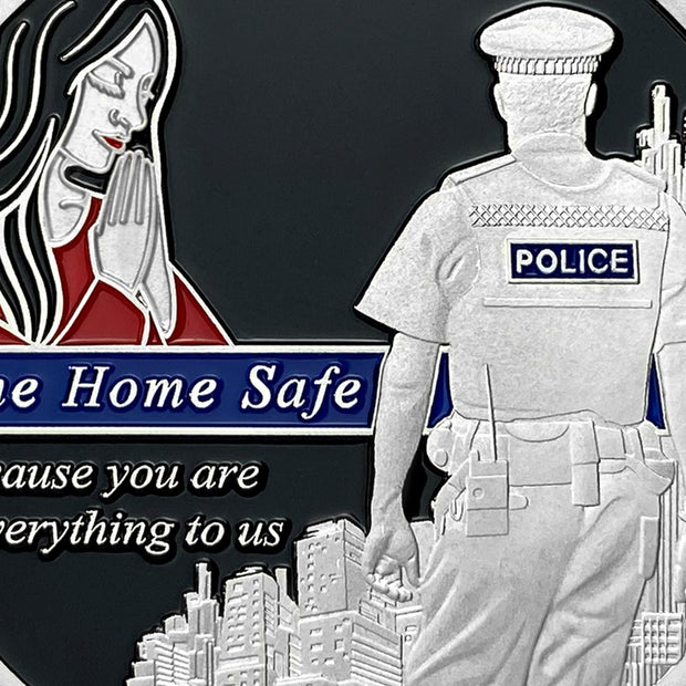 Come Home Safe Police Officer Challenge Coin