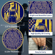 Female Police Officer's Back View Challenge Coin