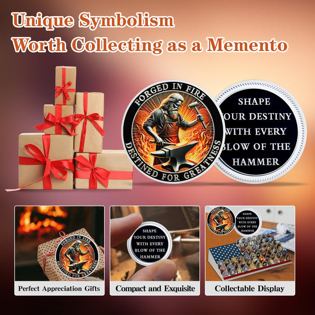Blacksmith Forged in Fire Motivational Challenge Coin