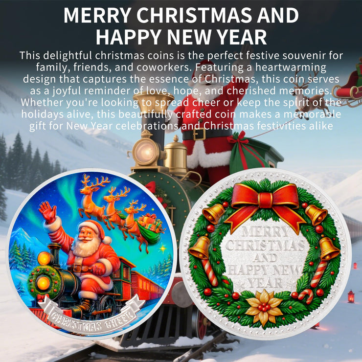 Santa Claus Train Tour Christmas Commemorative Coin