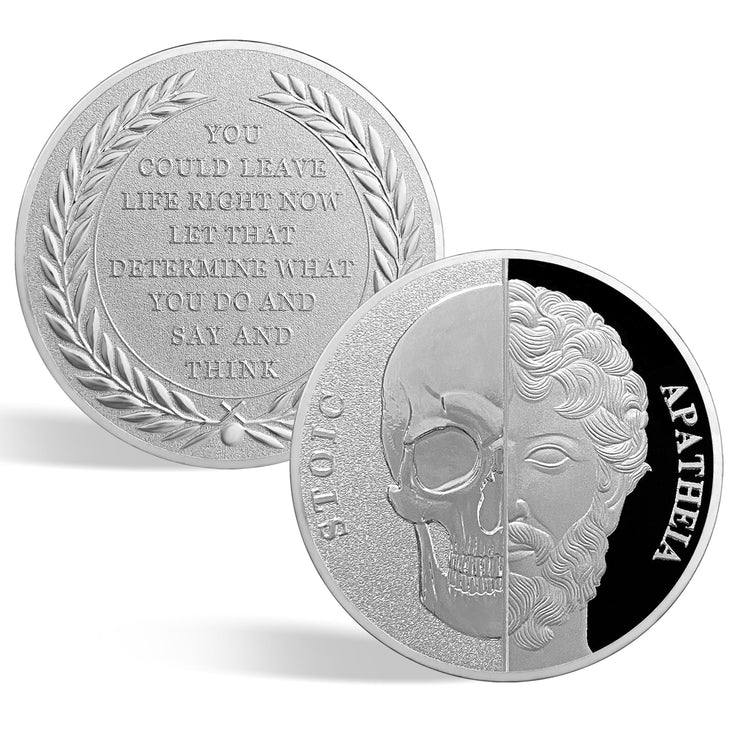 Memento Mori Coin Stoic  Inspirational Reminder Coin