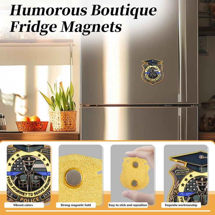 Police Academy Graduation Refrigerator Magnet
