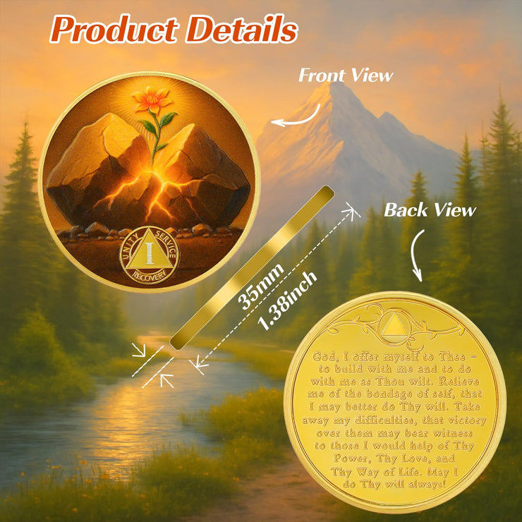 Personalized Hope in The Crack Sobriety Coin