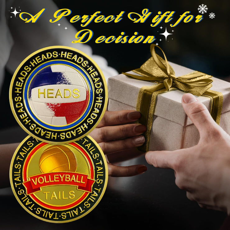 Heads and Tails Volleyball Flip Coin