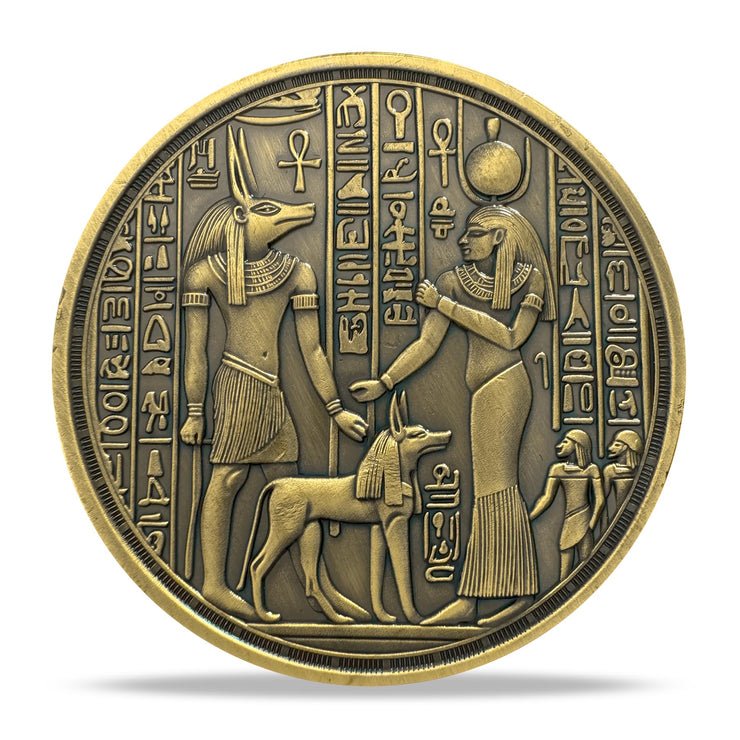 Anubis and Ancient Egyptian Religious Coin