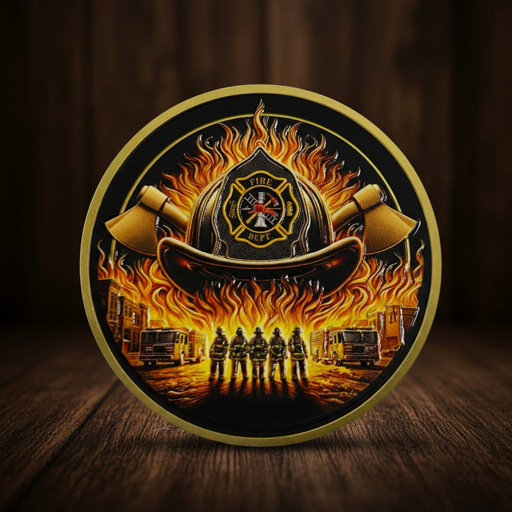 Firefighters Fire Rescue Challenge Coin