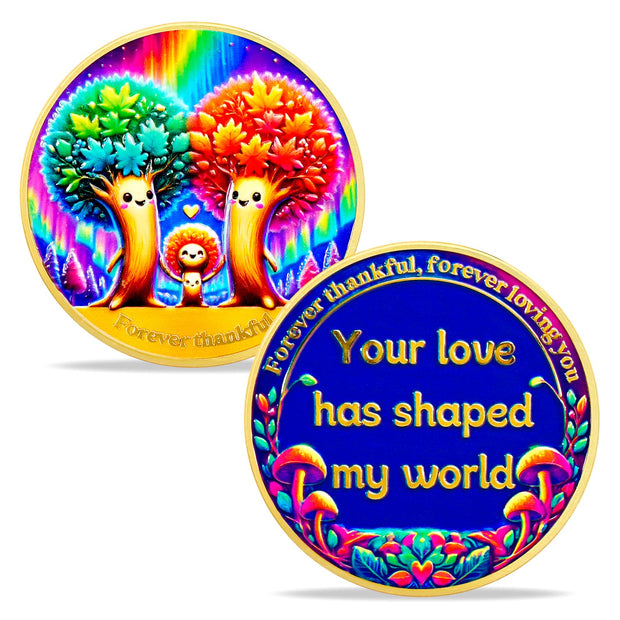 Forever Thankful Family Tree Coin