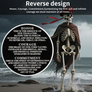 Memento Mori Coin Skull Coin Challenge Coin for Veterans