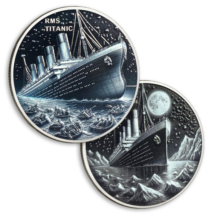 Titanic Cruise Artwork Never Sinking Cruise Ship Commemorative Coins