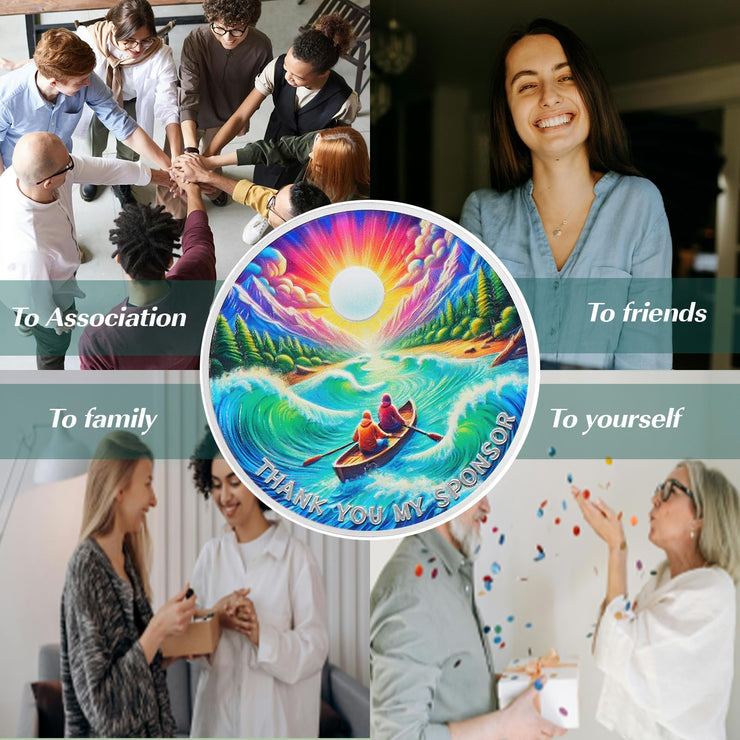 Thank You My Sponsor Sobriety Coin