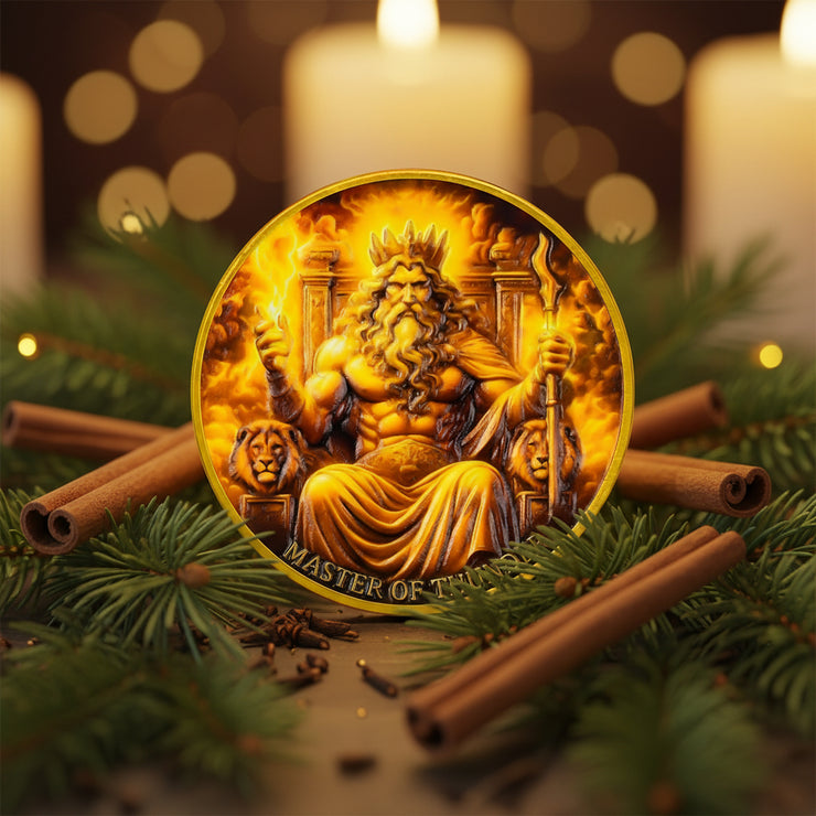 Zeus Challenge Coin King of Olympus Master