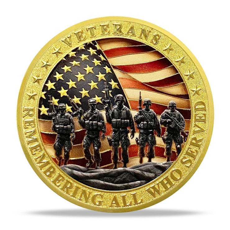 Thank You for Your Service Military Veterans Challenge Coin