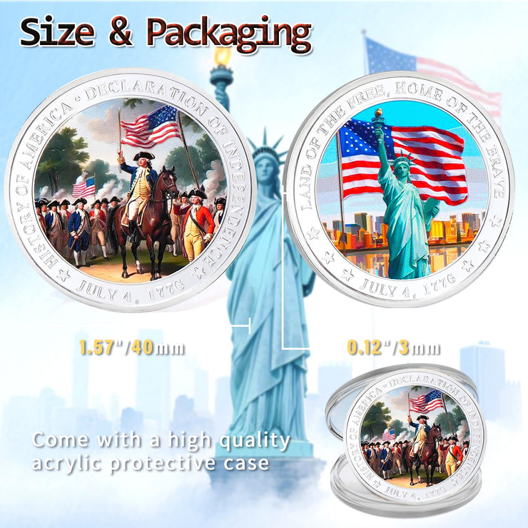 US Independence Commemorative Military Challenge Coins