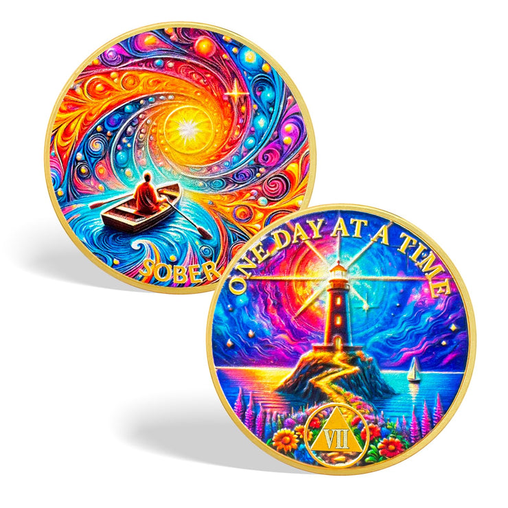 Personalized Recovery One Day at a Time  Sobriety Coin