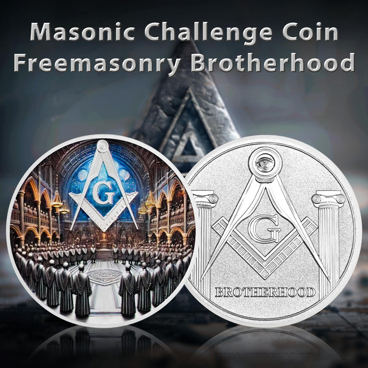 Masonic Brotherhood Masonic Challenge Coin