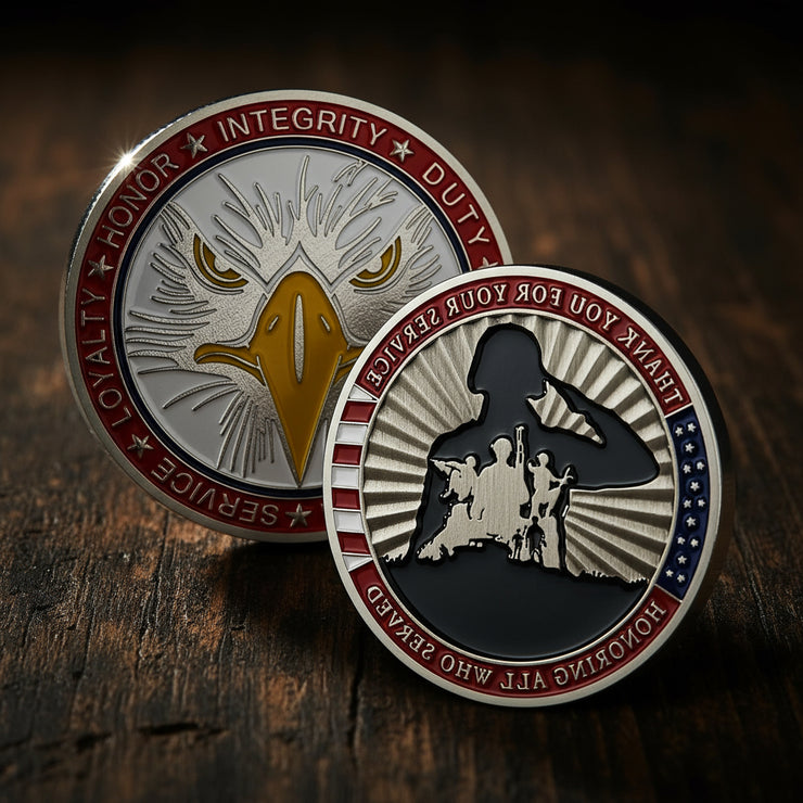 Thank You for Your Service Military Veterans Challenge Coin