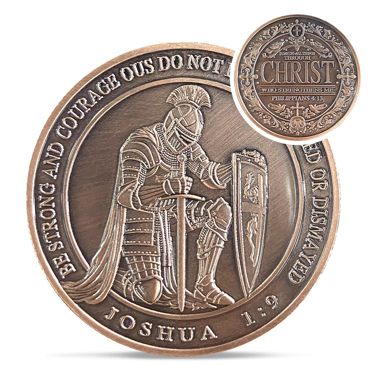 Knight Sword Christian Challenge Coin