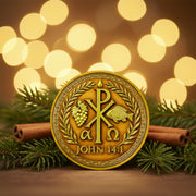 Chi-Rho Christian Challenge Coin