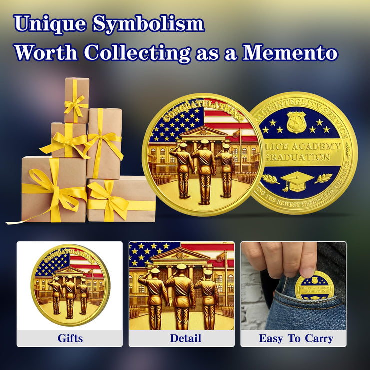 Police Graduation Gifts Coin