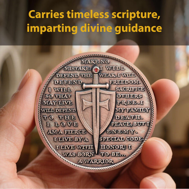 Knight & Lion Christian Challenge Coin