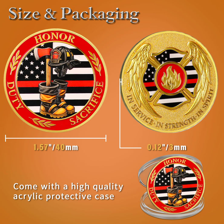 First Responder Firefighter Challenge Coin
