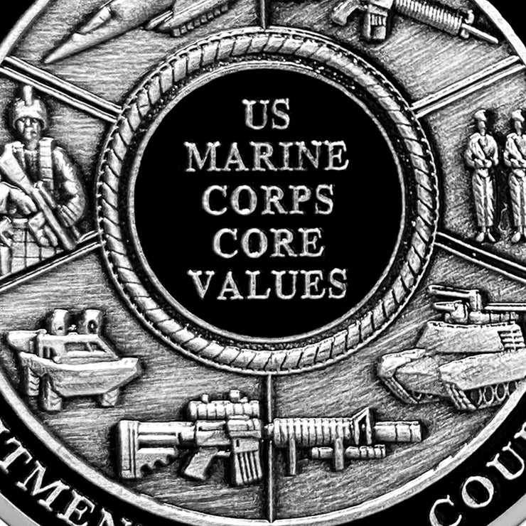 USMC and Its Core Values Patriotic Military Challenge Coin