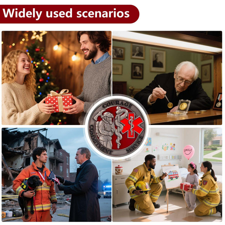 Firefighter Salute Challenge Coin