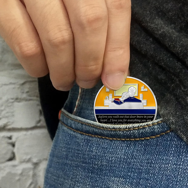 Come Home Safe Police Officer Challenge Coin