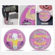 1 Year Sobriety Coin AA Chip and Medallions Anniversary Recovery