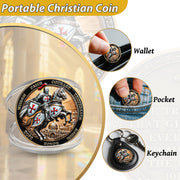 Philippians 4:13 Scripture Knights Templar Christian Challenge Coin