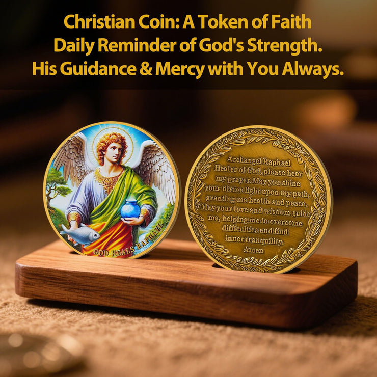 Tokenara Archangel Raphael Healing Prayer Coin