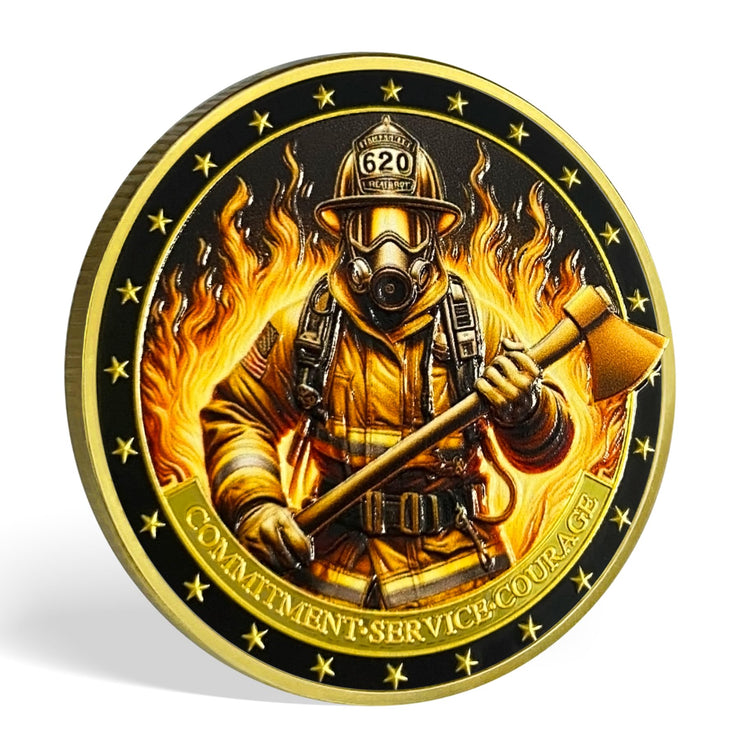 Firefighters Fire Rescue Challenge Coin
