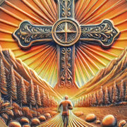 Radiant Cross Path Religious Coin