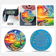 Starry Night Road Path to Renewal Sobriety Coin