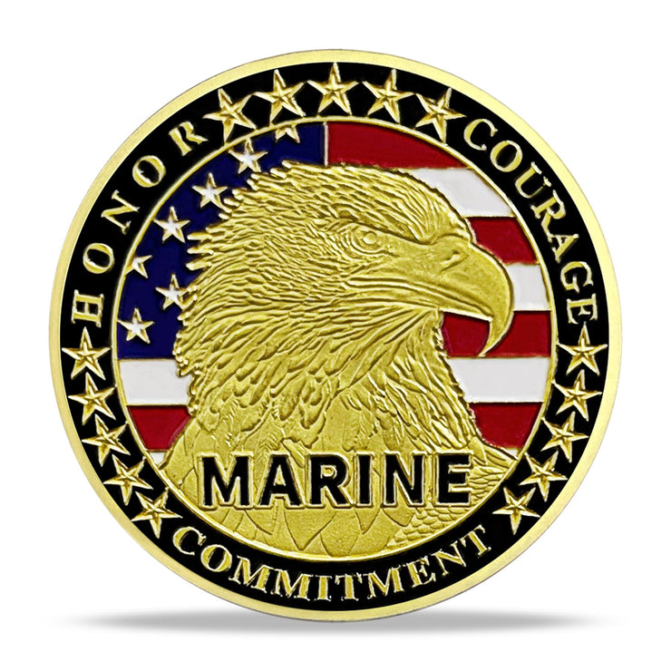 US Marine Devil Dog Challenge Coin Military Coins Gift for Marines