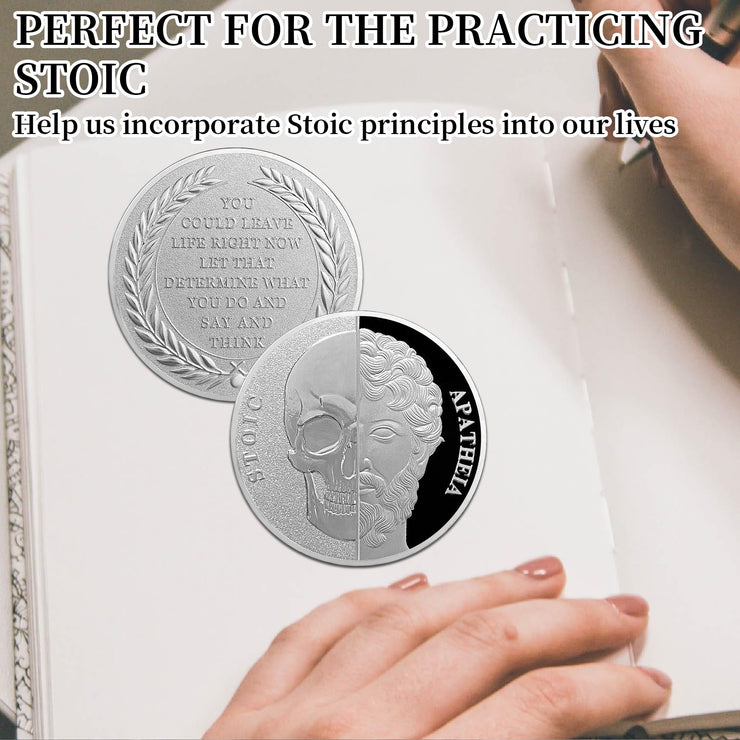 Memento Mori Coin Stoic  Inspirational Reminder Coin