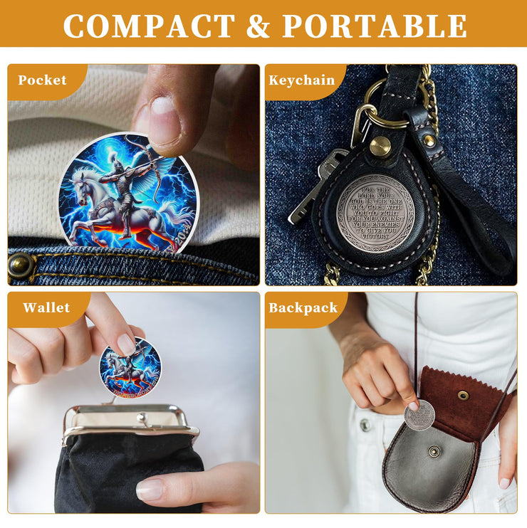 Archangel Warrior Victory Deuteronomy Christian Challenge Coin