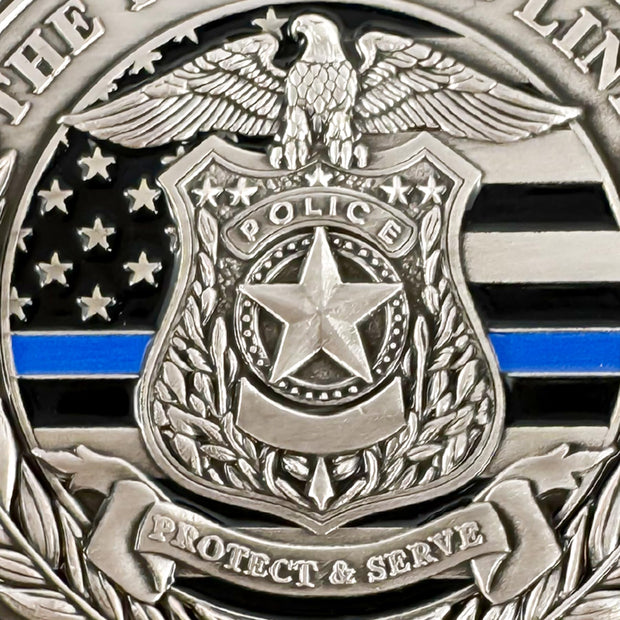 AtSKnSK Saint Michael Police Prayer Coin Patron Saint of Police Officers Police Law Enforcement Challenge Coin (Police Couple, 1)