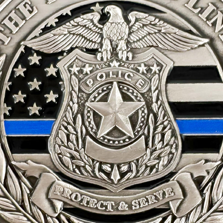 AtSKnSK Saint Michael Police Prayer Coin Patron Saint of Police Officers Police Law Enforcement Challenge Coin (Police Couple, 1)