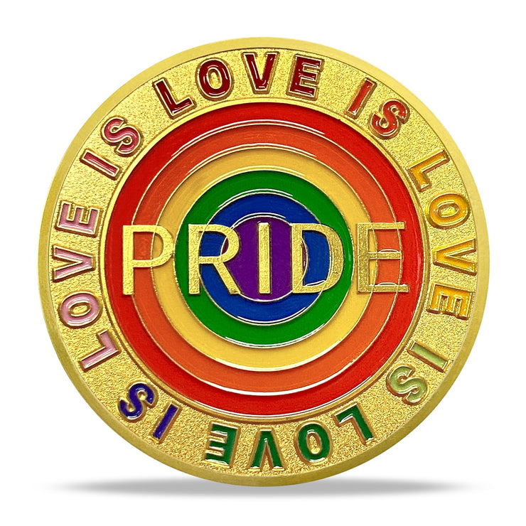 Love is Love Pride Coin Rainbow Pride LGBTQ  Coin
