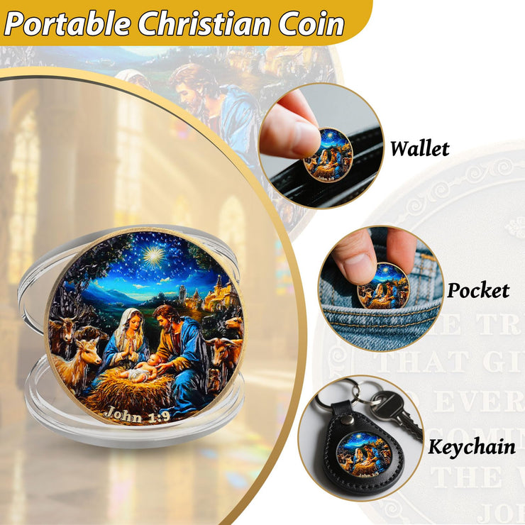True Light Christmas Tokenara Christian Challenge Coin
