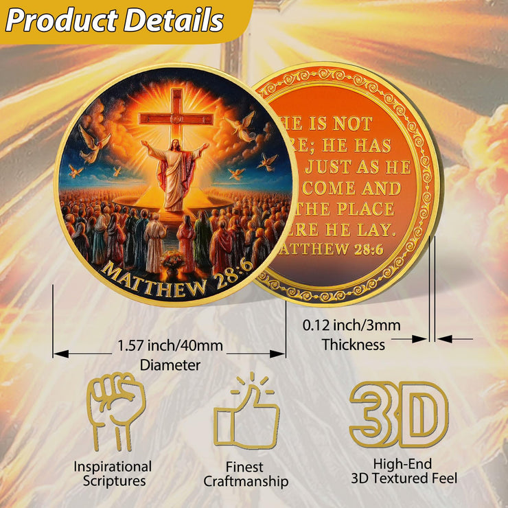 Jesus Resurrection Christian Challenge Coin
