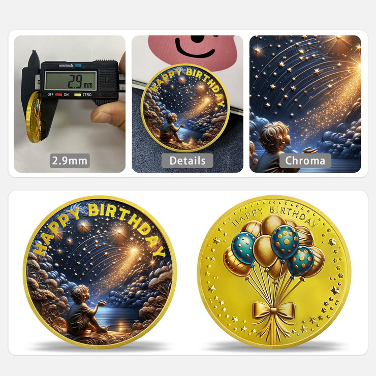Shooting Star Wish Birthday Coin