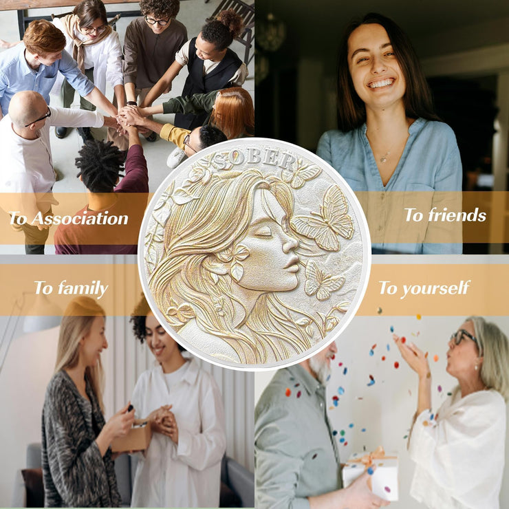Sober Self Growth Sobriety Coin