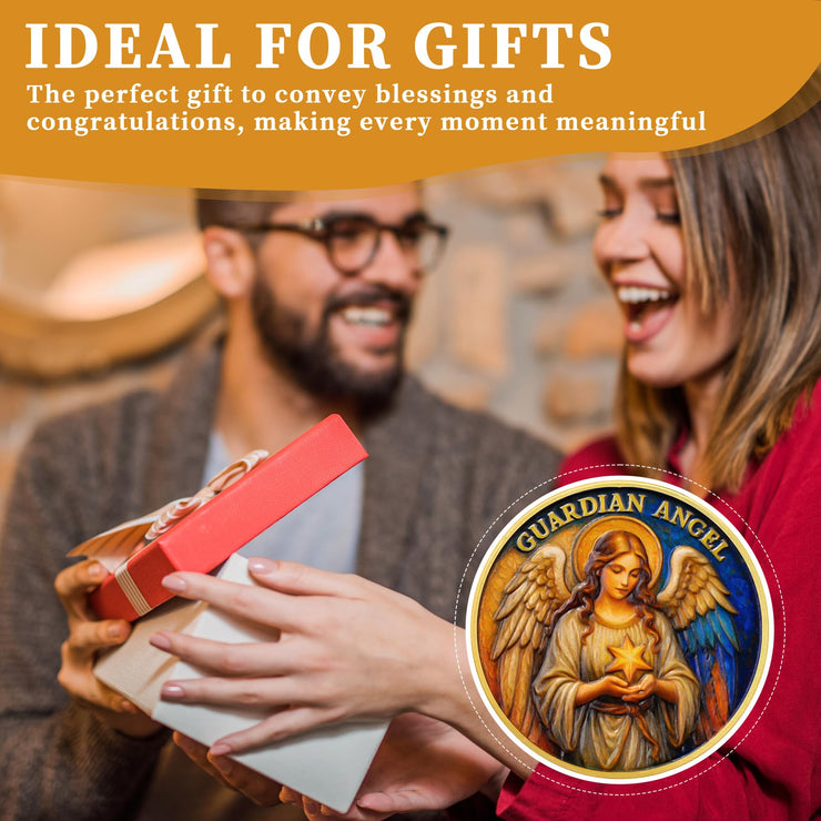 Guardian Angel Christian Challenge Coin – Psalm 91:11 Prayer Medallion