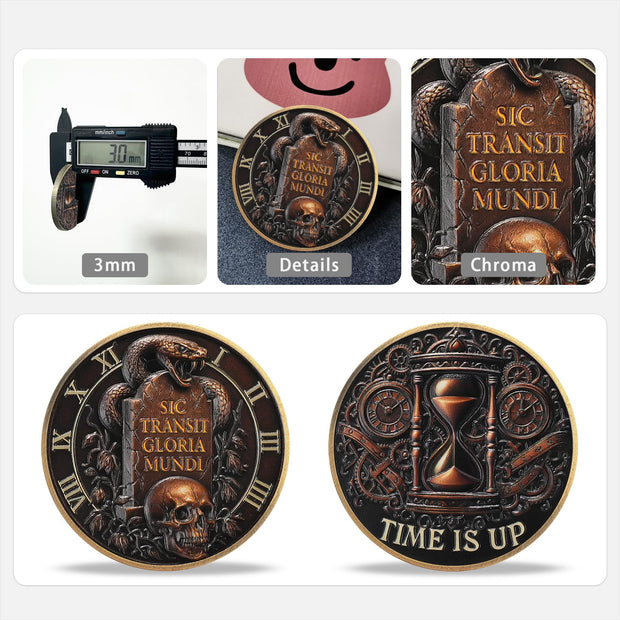 Memento Mori Stoic Skull Coin