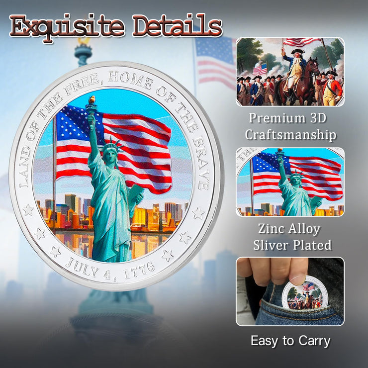 US Independence Commemorative Military Challenge Coins